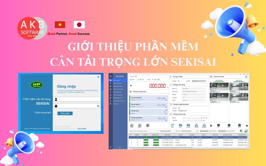 GIỚI THIỆU PHẦN MỀM CÂN TẢI TRỌNG LỚN SEKISAI 2024