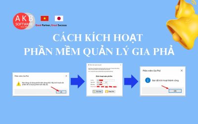 03 BƯỚC KÍCH HOẠT PHẦN MỀM QUẢN LÝ GIA PHẢ